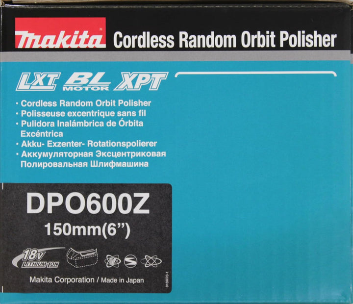 Makita DPO600Z Akku-Exzenterpolierer 18V (ohne Akku, ohne