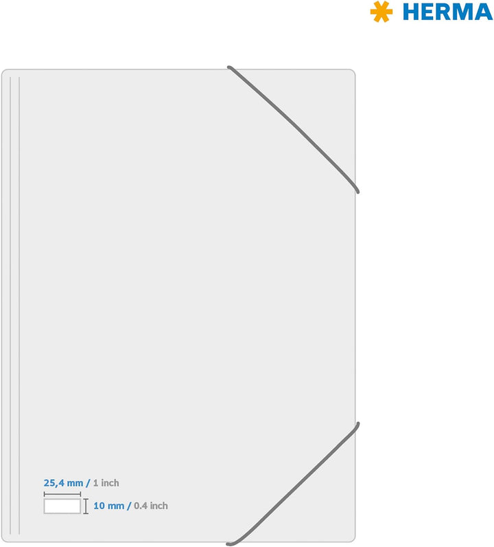 HERMA 4238 Farbige Etiketten rot, 100 Blatt, 25,4 x 10 mm, 189 Stück pro A4 Bogen, 18900 Aufkleber,
