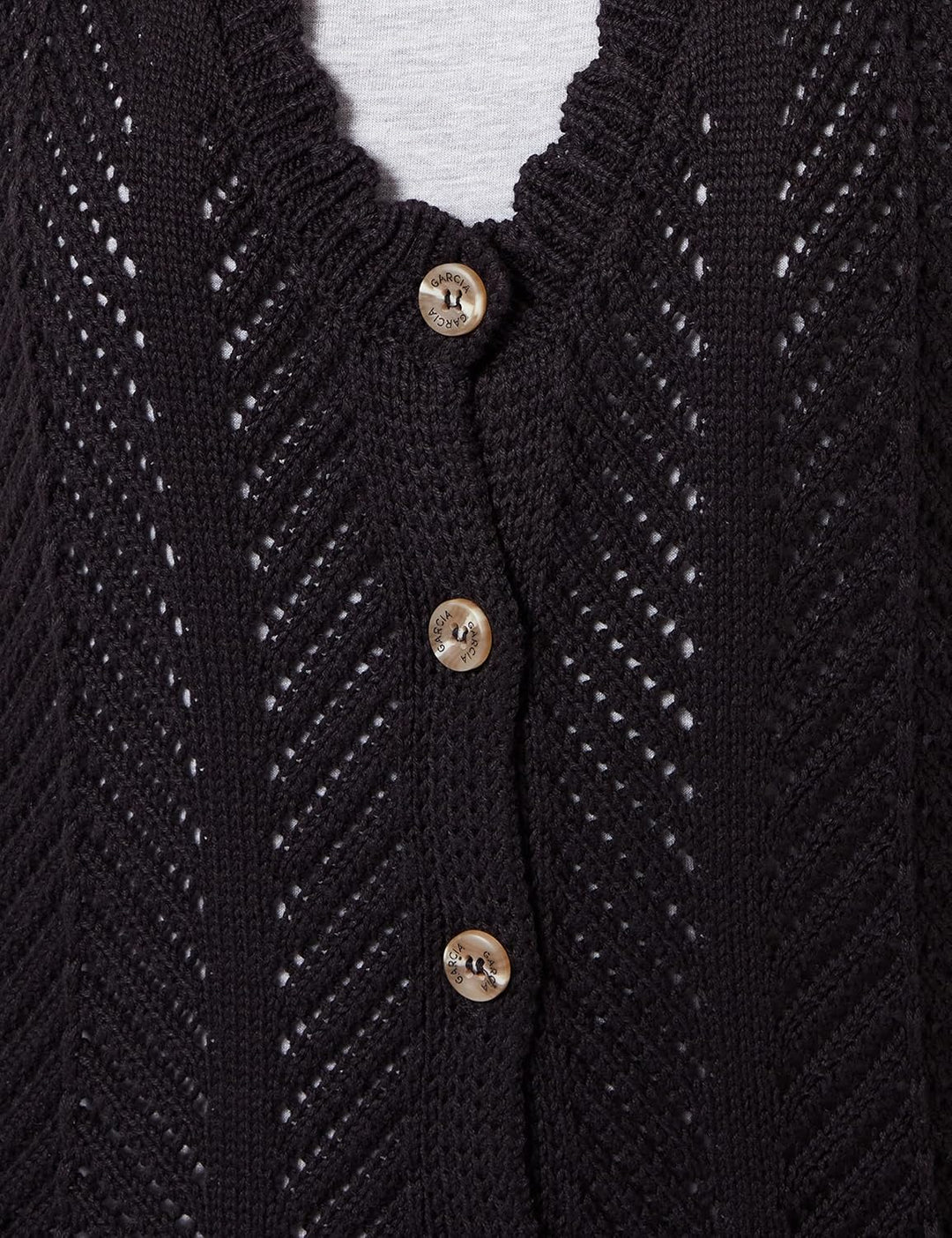 Garcia Damen Pullover XS Schwarz, XS Schwarz