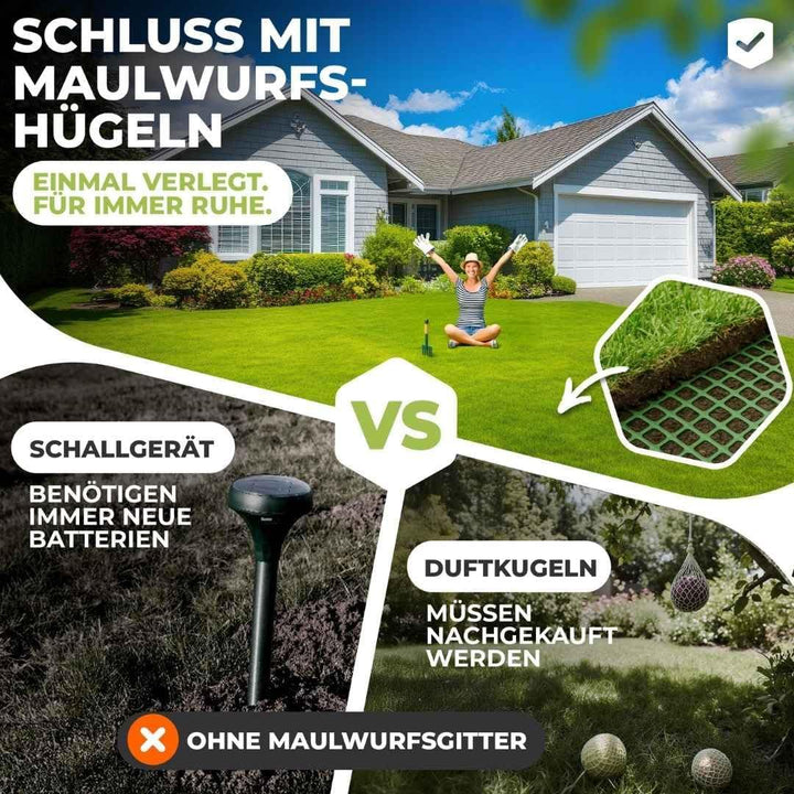 Florade® Premium Maulwurfgitter | 270g/m² | Effektiver Schutz für den Garten | Robust, langlebig, le