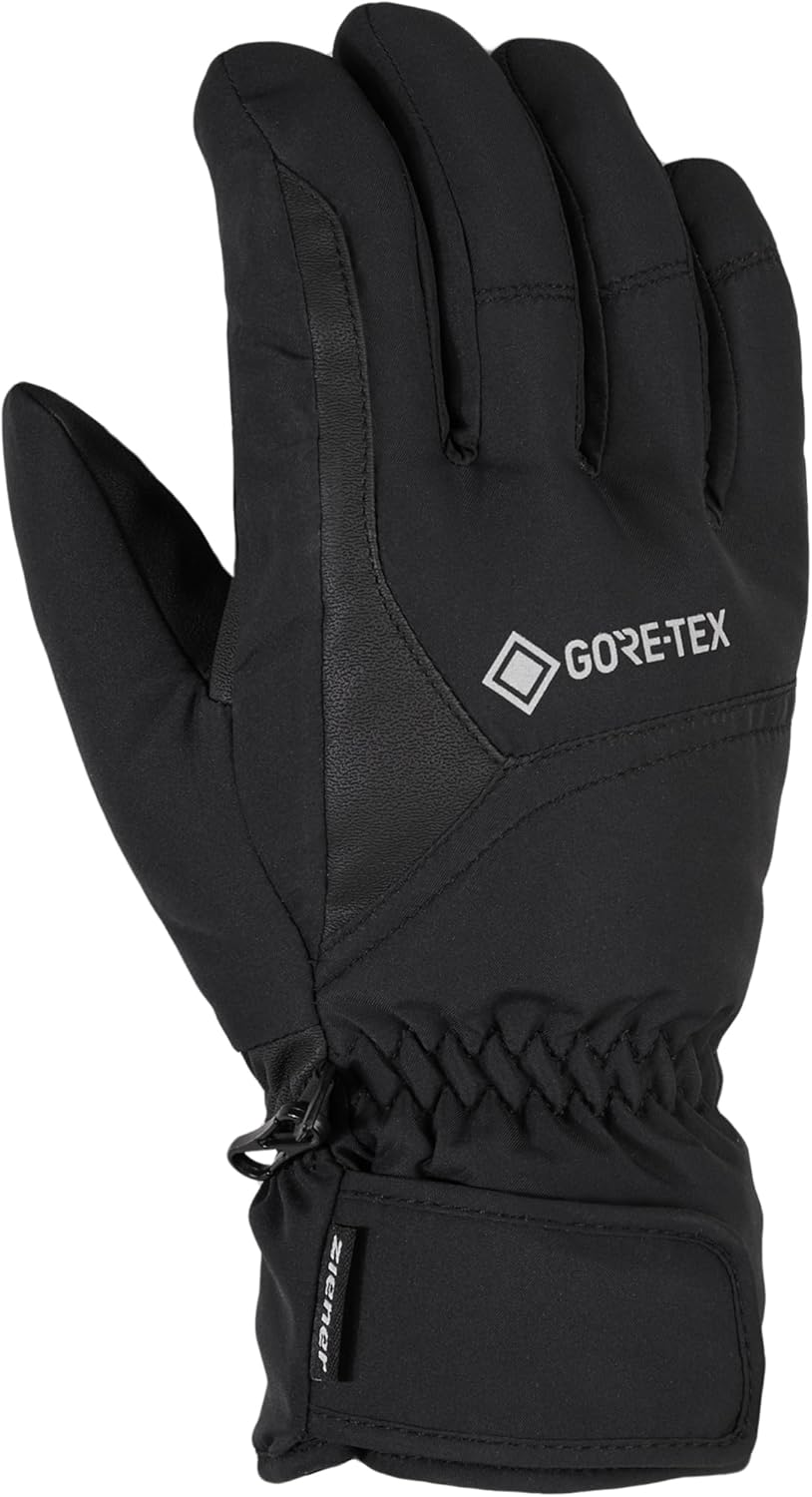 Ziener Garwen GTX Ski-Handschuhe/Wintersport | Wasserdicht, Atmungsaktiv, Gore-tex 10 Schwarz, 10 Sc