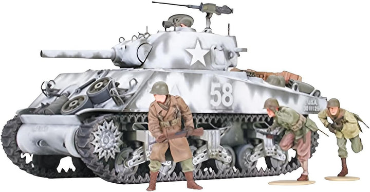 Tamiya 300035251-1:35 WWII US Sherman M4A3 Haubitze, 105 mm (9), Silber