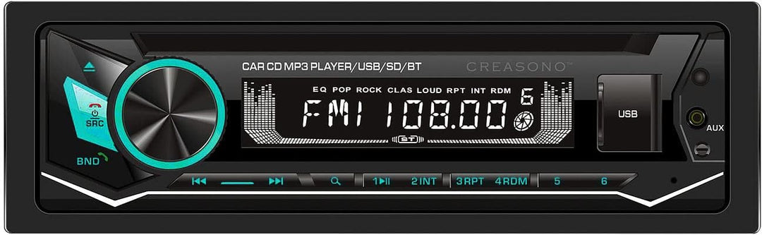 Creasono Autoradio mit CD Player: MP3-Autoradio, CD, Bluetooth, Freisprechfunktion, USB, SD, 4x45W (