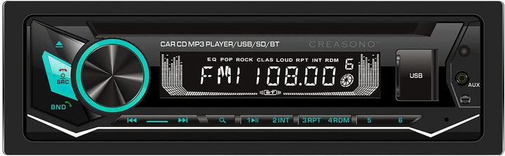 Creasono Autoradio mit CD Player: MP3-Autoradio, CD, Bluetooth, Freisprechfunktion, USB, SD, 4x45W (