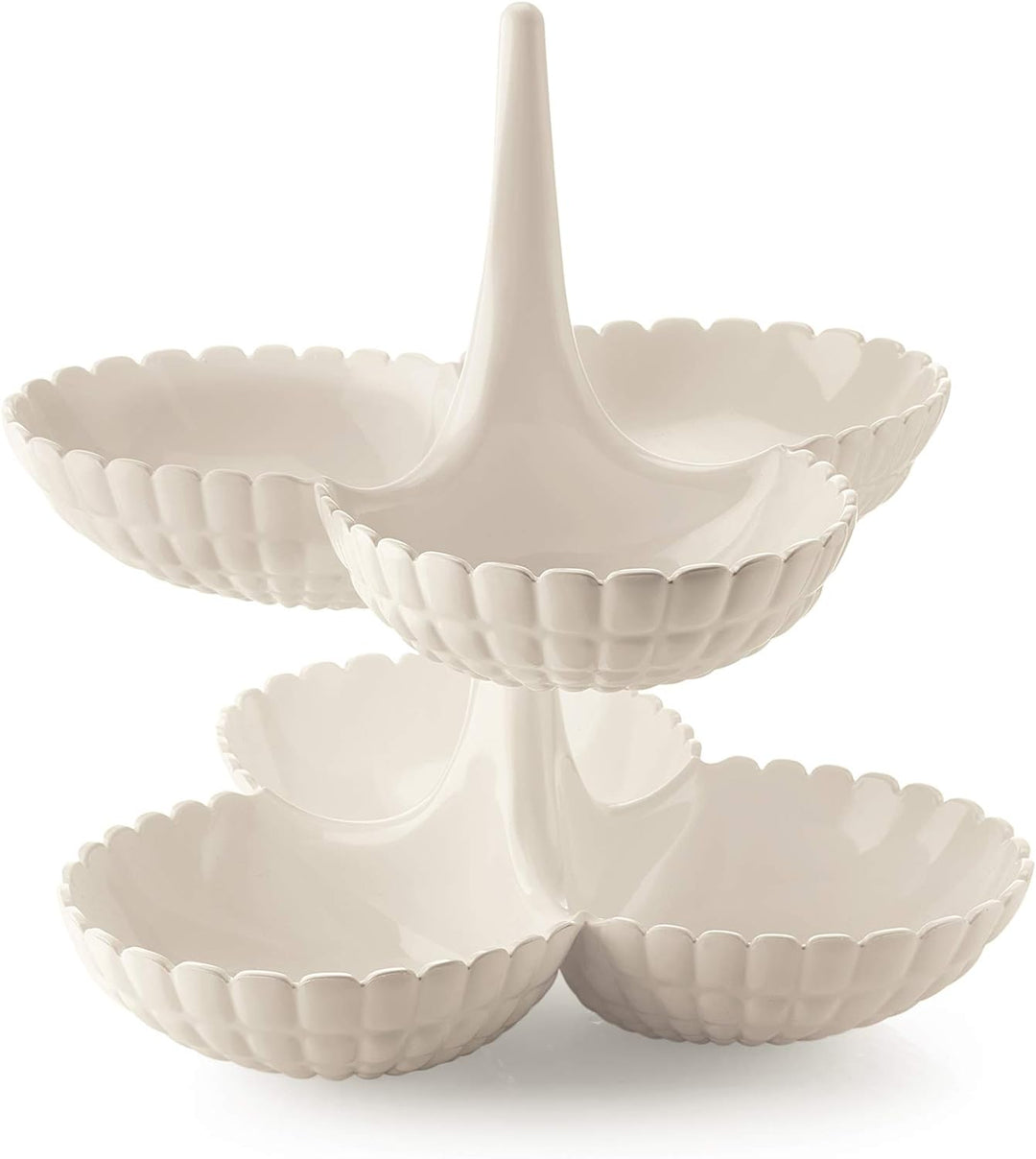 Guzzini - Tiffany, Set 2 Vorspeisenschalen - Milchweiss, 27x25xh25,5 cm - 199201156