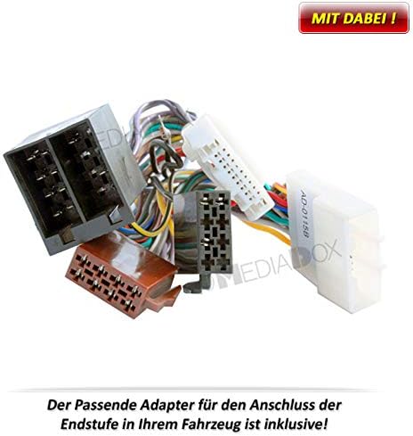 I-SOTEC ISO-5D Digital Auto/KFZ Plug & Play Upgrade Verstärker/Endstufe kompatibel mit NISSAN - Medi