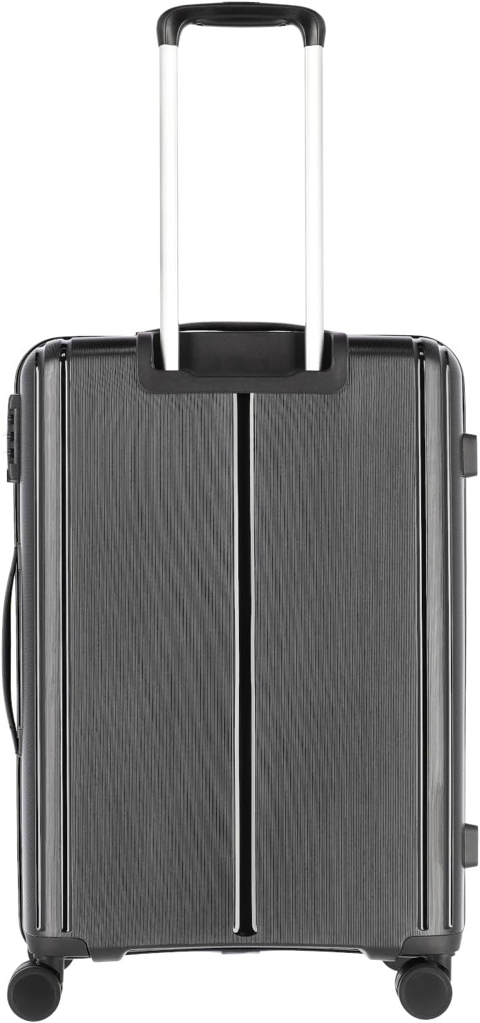 Travelite Vaka - 4-Rollen-Trolley 65 cm M black Schwarz, Schwarz
