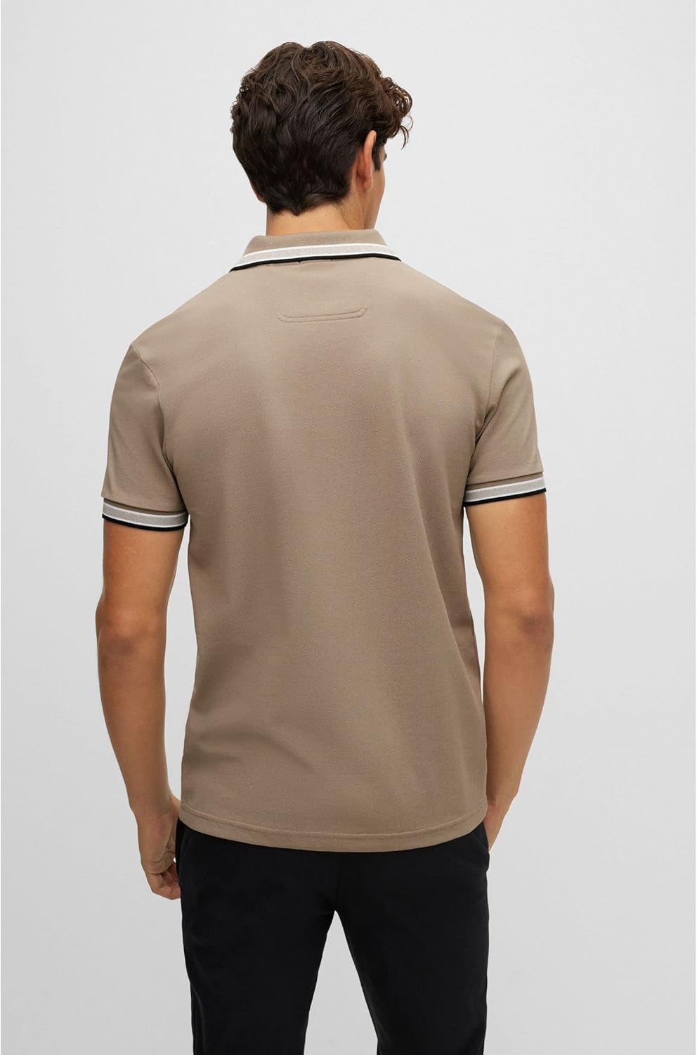 BOSS Herren Paddy Poloshirt aus Bio-Baumwolle mit Logo M Hellgrün, M Hellgrün