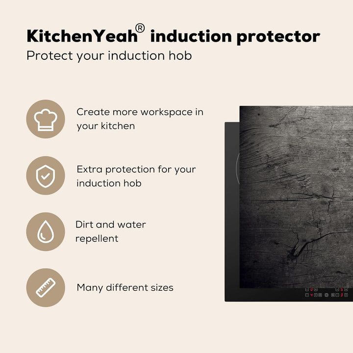 KitchenYeah© Herdabdeckplatte Einteilig Küche Herdabdeckung Ceranfeld Herdabdeckplatten Anti Rutsch