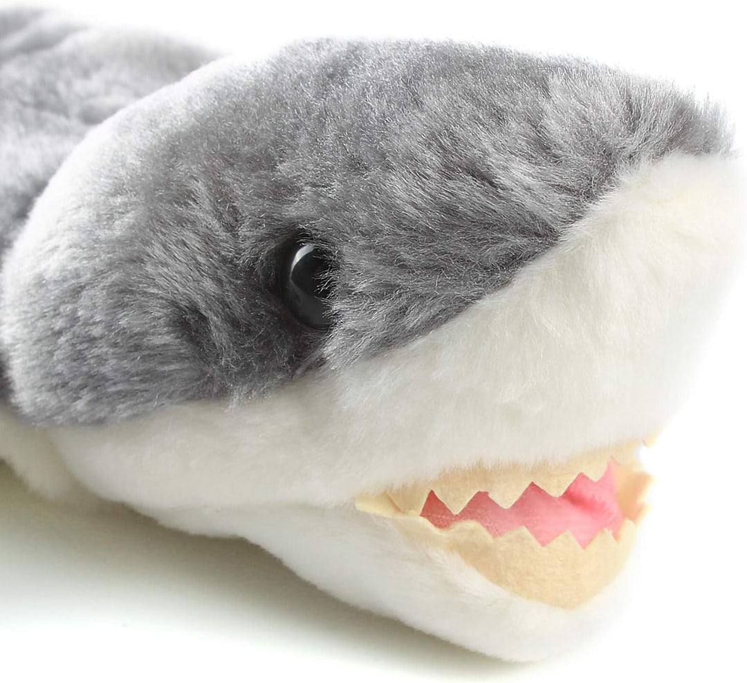 Andux Zone Schöne Plüsch Handpuppe Stofftier Spielzeug (SO-06 Grauer Hai), So-06 Grauer Hai