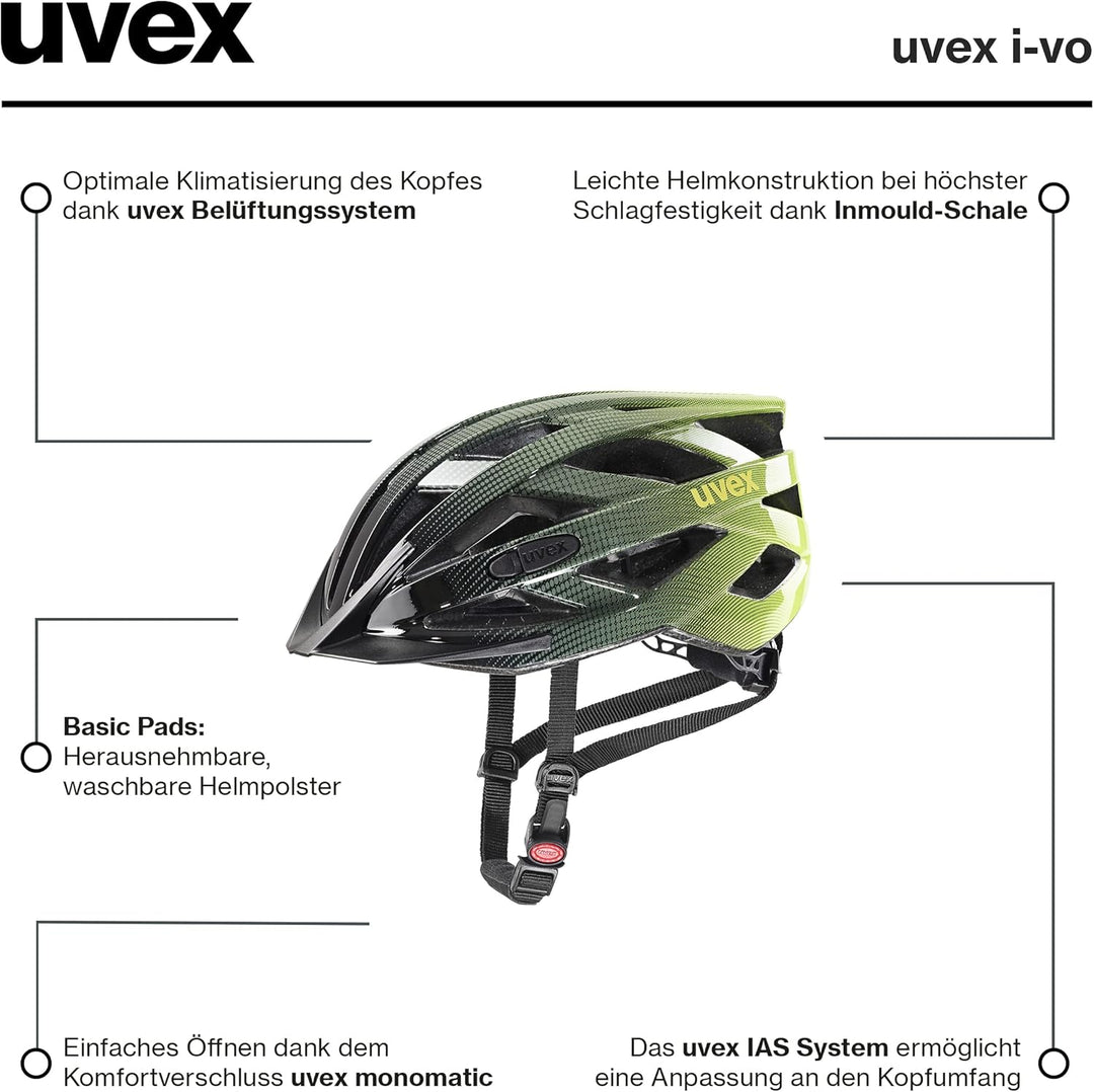 uvex i-vo - leichter Allround-Helm für Damen und Herren - individuelle Grössenanpassung - erweiterba