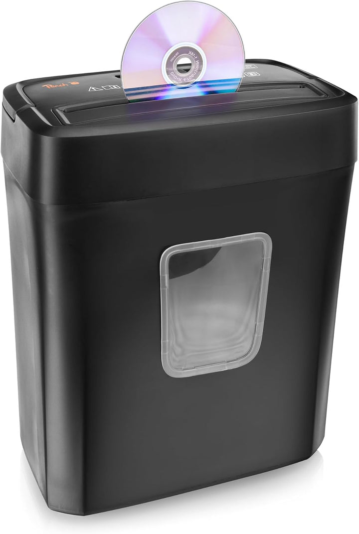 Peach Partikelschnitt Aktenvernichter | 8 Blatt | 16 Liter/200 A4 | 5 x 18 mm Partikelgrösse (P-4) |