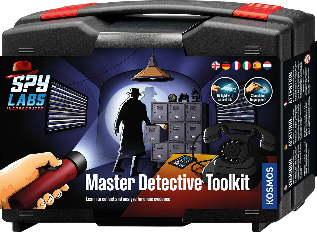 Kosmos 617240 Spy Labs Incorporated Detective Toolkit, Detective case, Detective Toys for Children f