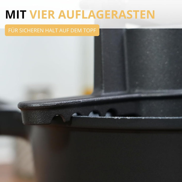 Westmark Pommespresse Black Edition – Churropresse, Kartoffelpresse mit Griffiger Spezialbeschichtun