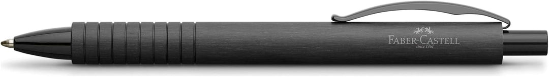 Faber-Castell 148427 - Kugelschreiber Essentio, Aluminium Schwarz schwarz Kugelschreiber, schwarz Ku