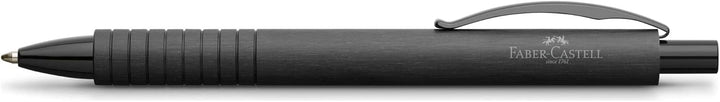 Faber-Castell 148427 - Kugelschreiber Essentio, Aluminium Schwarz schwarz Kugelschreiber, schwarz Ku