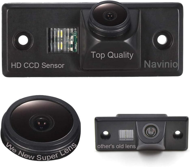 Navinio HD Auto Rückfahrkamera Einparkkamera Einparkhilfe Farbkamera für VW Golf Variant MK4 MK5 Tig