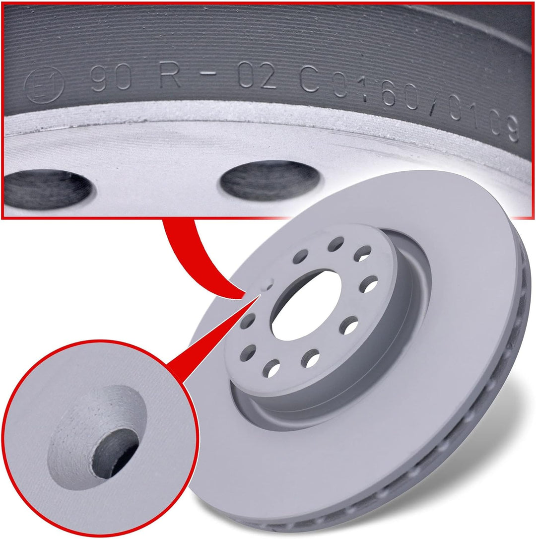 Zimmermann 100.3300.20 Bremsscheibe, vorne, Coat Z, 2er pack