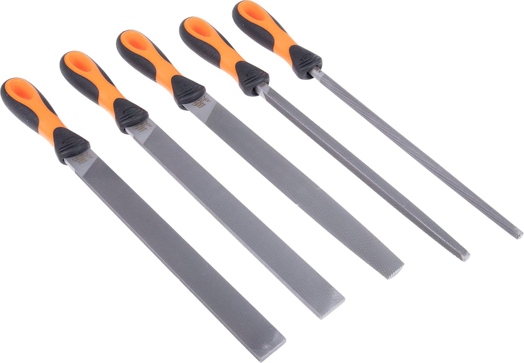 Bahco Datei Set 5 Stück 1-478-10-1-2 250mm (10in) BAH47810 1 Orange, 1 Orange
