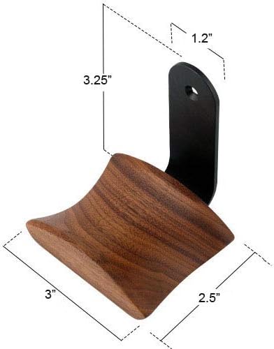 KiaoTime Kopfhörer-Halter, Headset-Ständer, Walnussholz, Kopfhörerhalter, Haken, Schreibtisch, Tisch