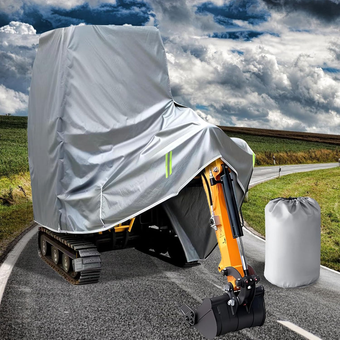 Minibagger Abdeckung, Bagger Schutzhülle, Rundumschutz, Abriebfest, Langlebig, Kratzfest, Wasserfest