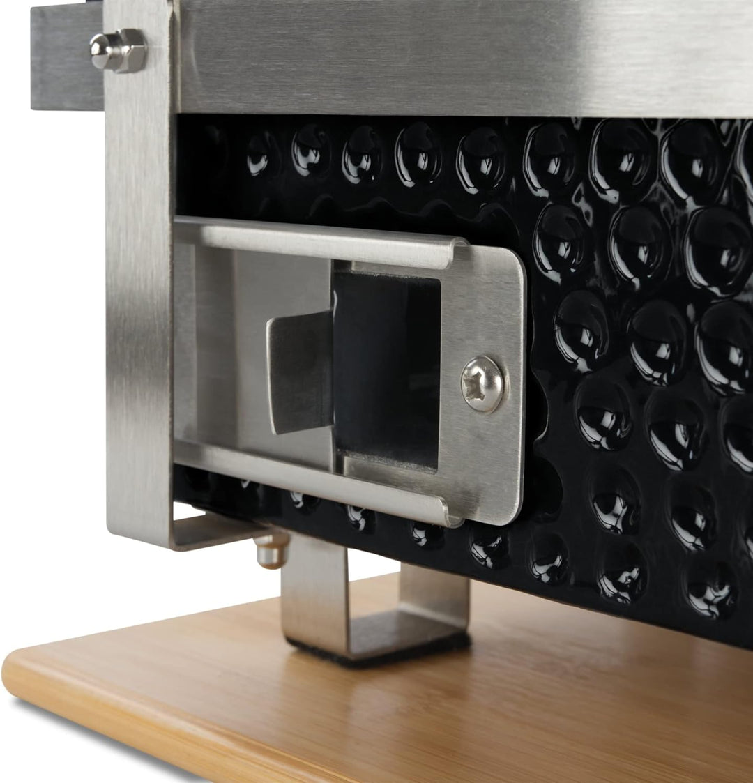 BBQ-Toro Keramik Tischgrill mit Holzunterlage | 50 x 23 x 17 cm | Hibachi Tischgrill ohne Strom | Sc