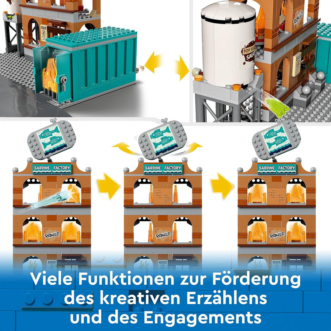 LEGO 60321 City Feuerwehreinsatz mit Löschtruppe, Feuerwehr-Spielzeug mit Feuerwehrauto und Minifigu