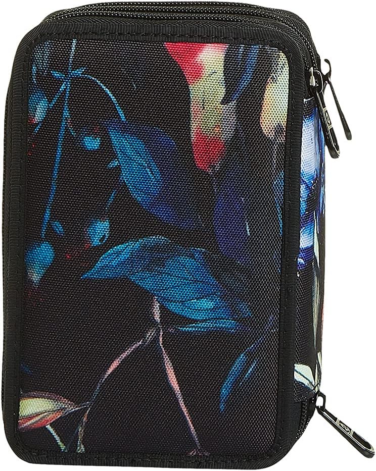 Invicta Federmäppchen, Mäppchen, mehrfarbig, Federtasche für Schreibwaren, Etui mit Stiften, Kugelsc