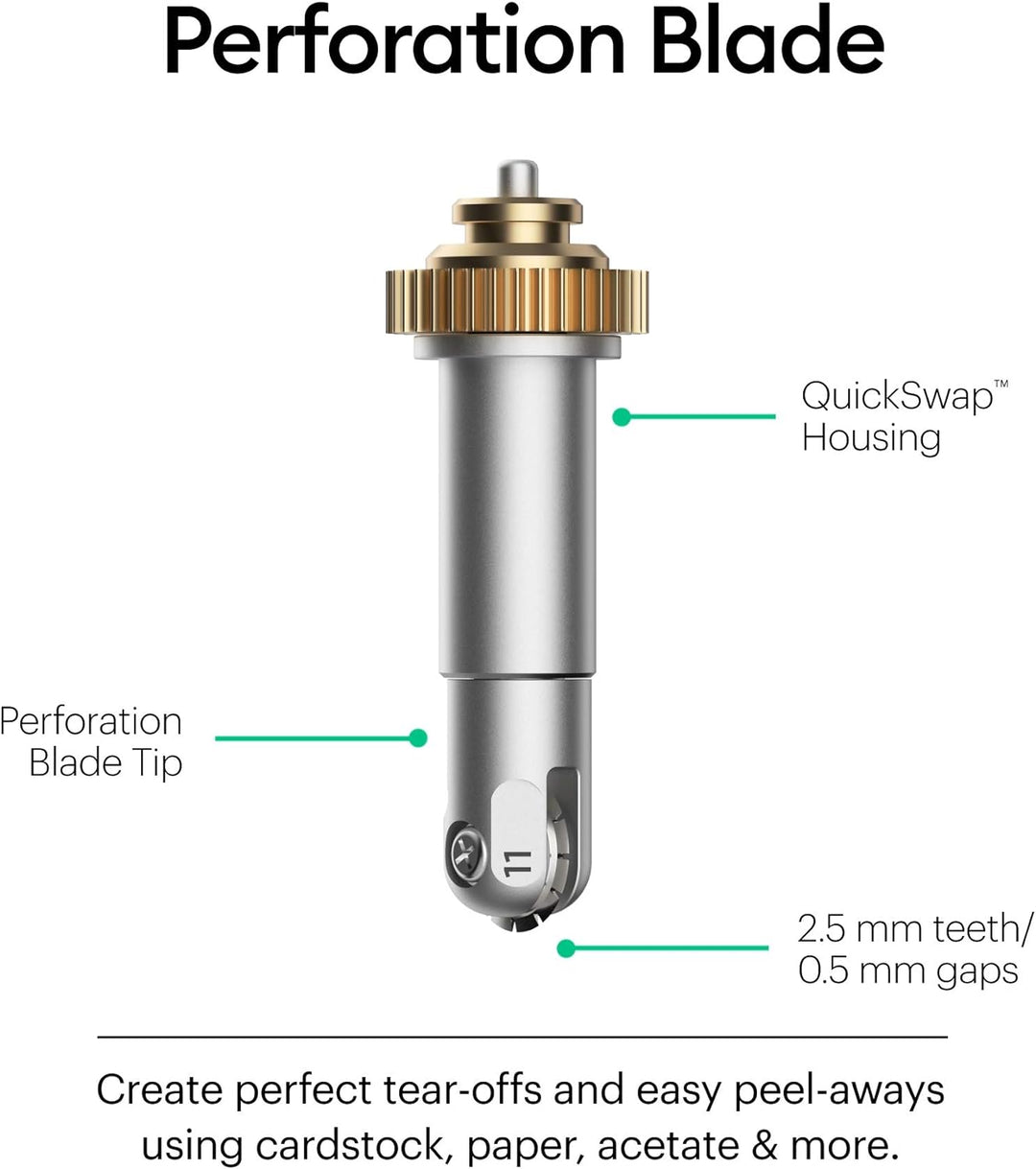 Cricut 2005105 Falzrad-Kombipack, Multicolour, One Size & Basis-Perforationsklinge Perforation Blade