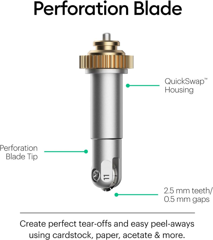 Cricut 2005105 Falzrad-Kombipack, Multicolour, One Size & Basis-Perforationsklinge Perforation Blade