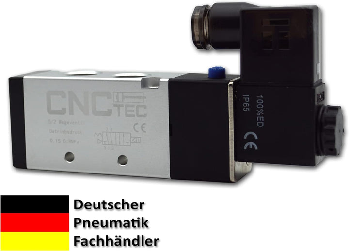 Pneumatikventil Magnet- Wegeventil 5/2 Wege 3/8" (5/2 Wege 3/8" 24 Volt DC) 5/2 Wege 3/8 24 Volt Dc,