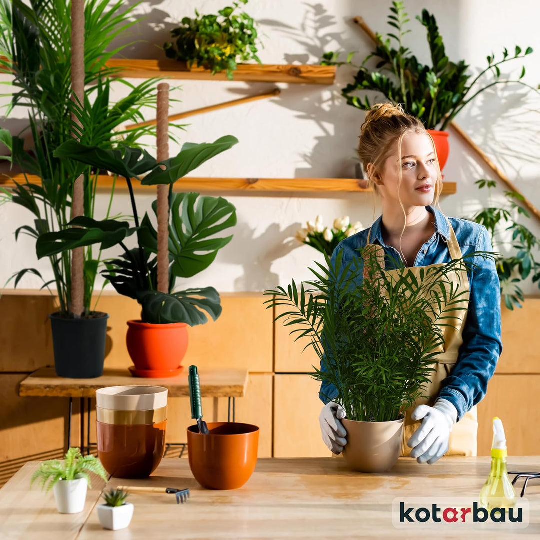 KOTARBAU® 4er Set Moosstab für Monstera Kokos Natural ⌀3,2 x 150cm Pflanzenstab Rankhilfe für Monste