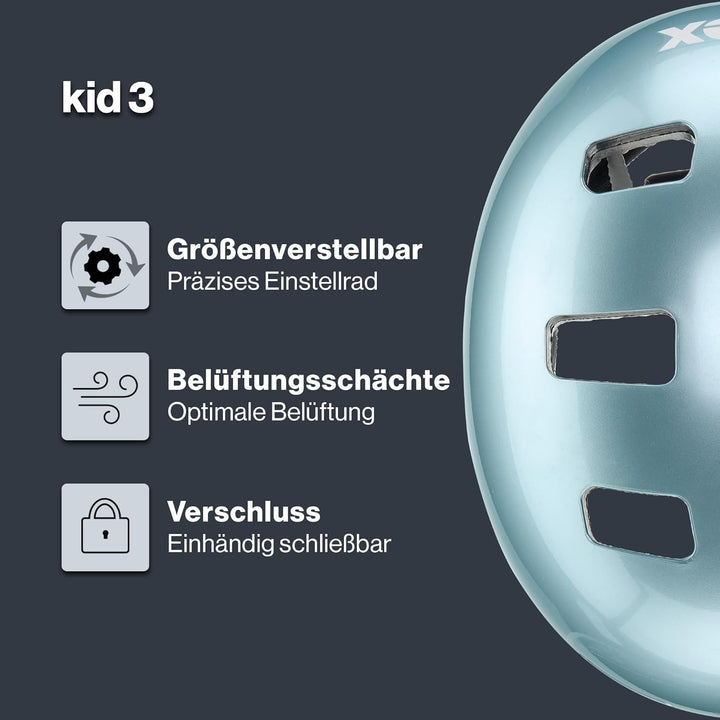 uvex Kid 3 - robuster Fahrradhelm für Kinder - individuelle Grössenanpassung - optimierte Belüftung