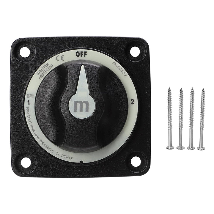 Aramox Batterieschalter, 300 A Batterie-Wahlschalter, Robuster 3-Positionen-Marine-Batterie-Trennsch