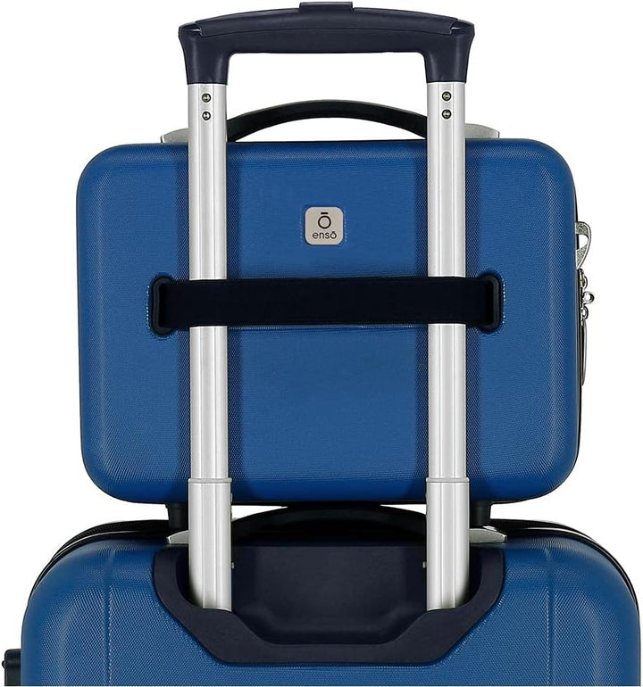 Enso Gamer Kulturbeutel, anpassbar, Blau, 29 x 21 x 15 cm, starr, ABS 9,14 l Makeup Tasche Blau, Mak
