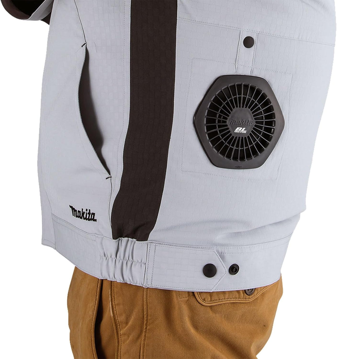 Makita DFJ213Z2XL Akku-Klimajacke Gr.2XL 12 V max. - 18 V (ohne Akku, ohne Ladegerät)