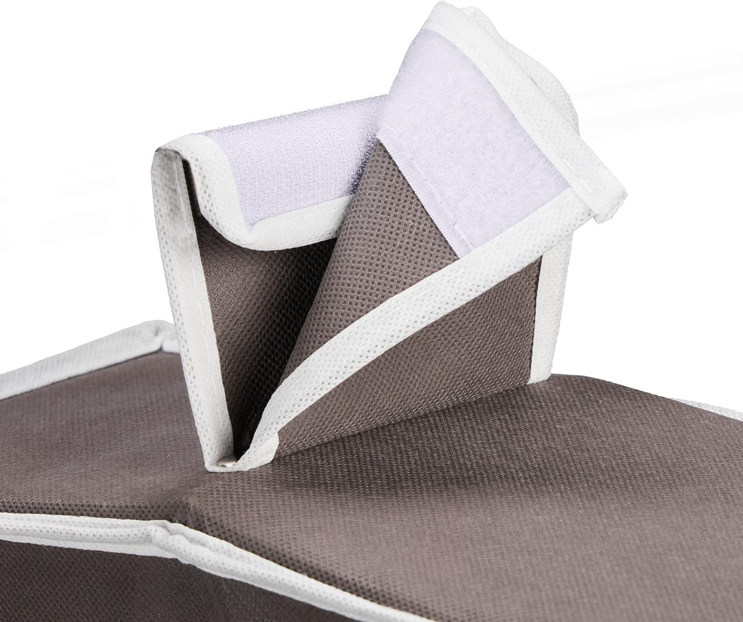 Relaxdays Hängeregal Kleiderschrank, 7 Fächer, Stoff, HxBxT: 106 x 16,5 x 31 cm, 2 Schübe, Kleideror