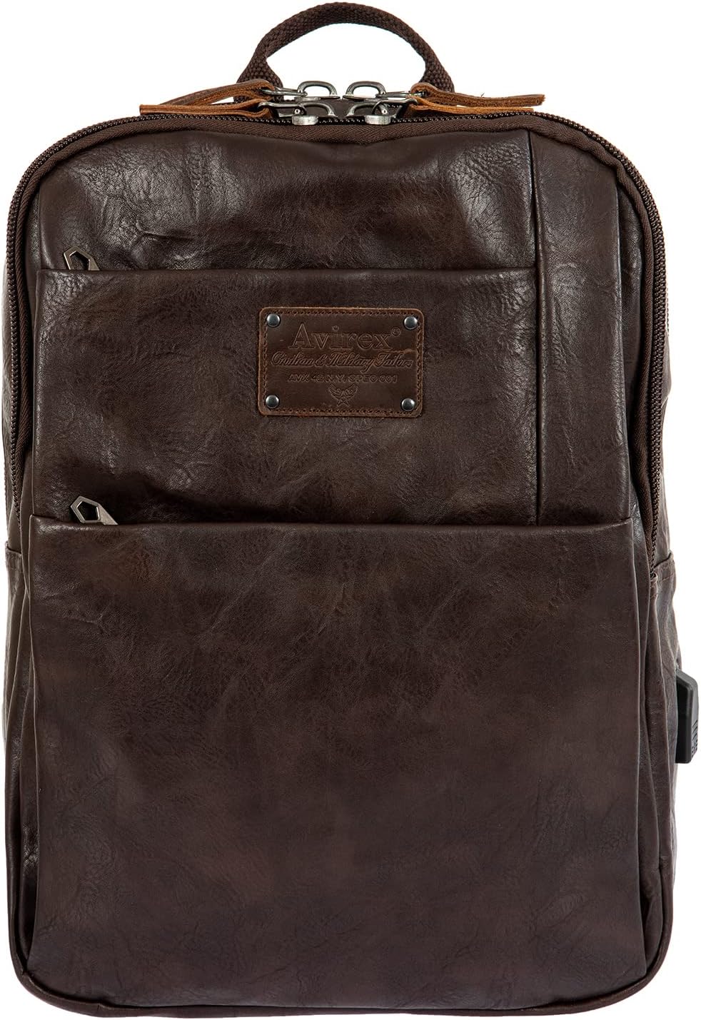 Avirex Buffalo-Kollektion, Laptop-Rucksack, Backpack, Herren-Tasche, Braun