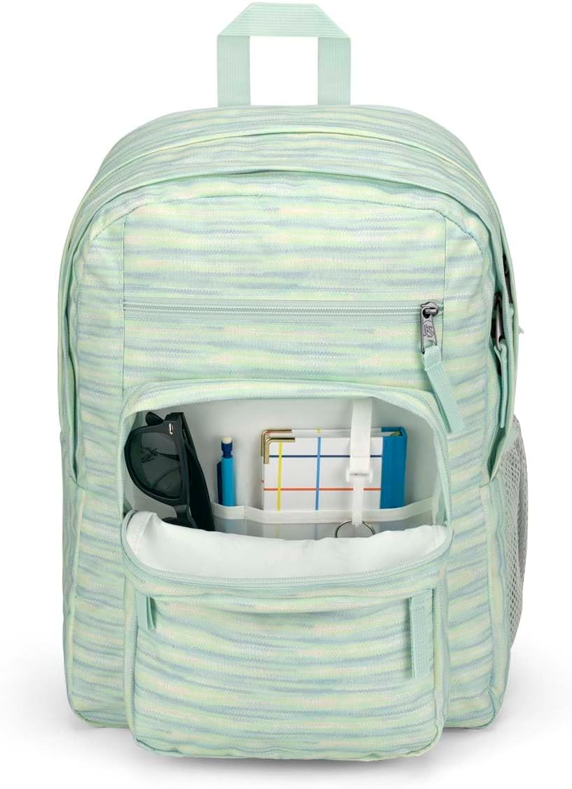 JanSport BIG STUDENT Grosser Rucksack, 15 inch -Laptopfach 70s Space Dye Fresh Mint, 70s Space Dye F