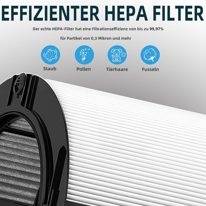 2-in-1 Luftreiniger HEPA Ersatzfilter Kompatibel mit Dyson TP06 TP7A TP09 TP10 HP07 TP07 HP09 HP10 P