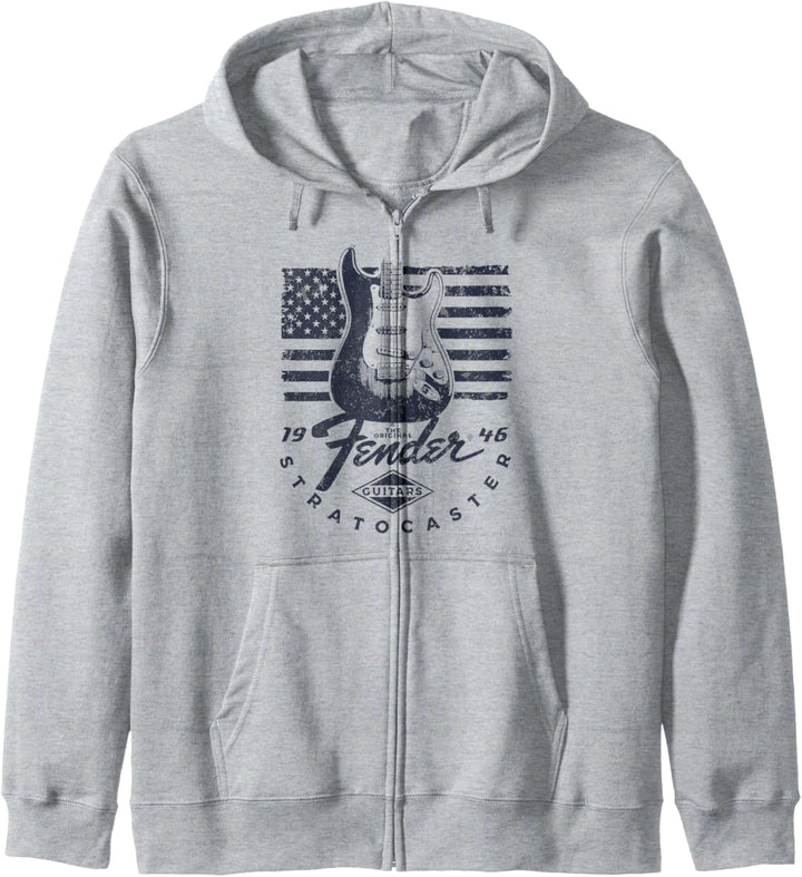 Fender 1946 Stratocaster American Flag Backdrop Kapuzenjacke