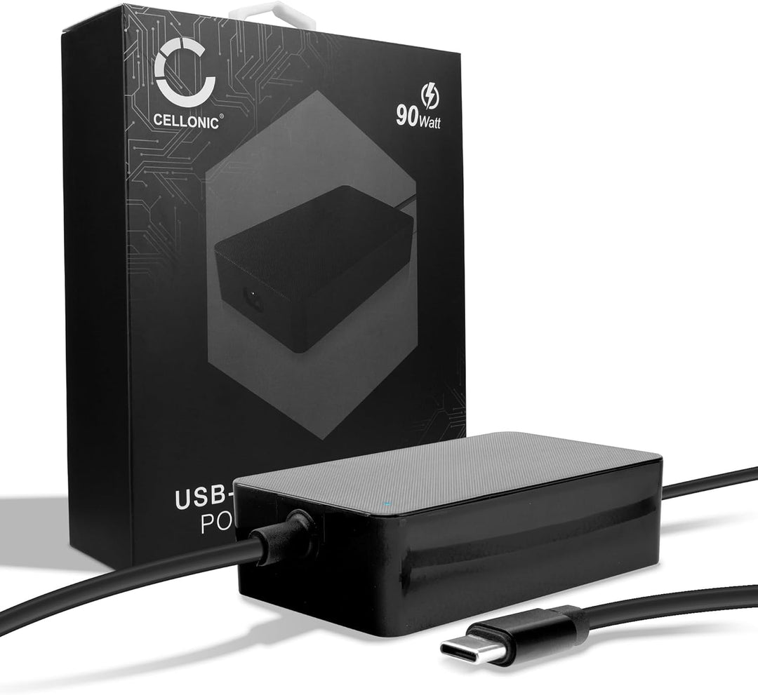 CELLONIC® PD Power Delivery | 5V-20V 90W Netzteil (auch 87W 61W 45W 30W 12W) für USB C Notebooks, Ta