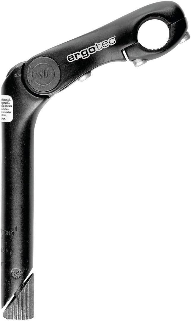 ergotec Unisex – Erwachsene Kobra Vario Vorbau, schwarz Sand, 90 mm