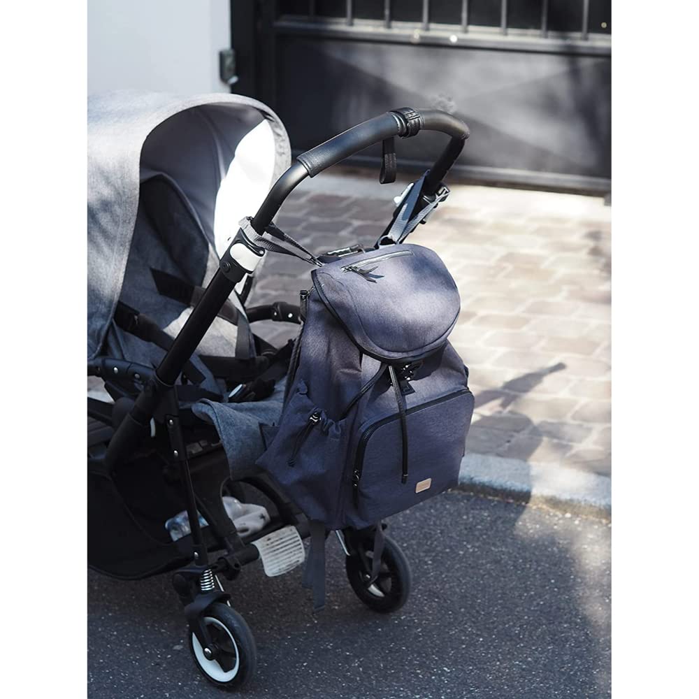 BÉABA, Wickeltasche, Wickelrucksack, Grosses Fassungsvermögen 22 l, 13 Aufbewahrungsfächer, Umfangre