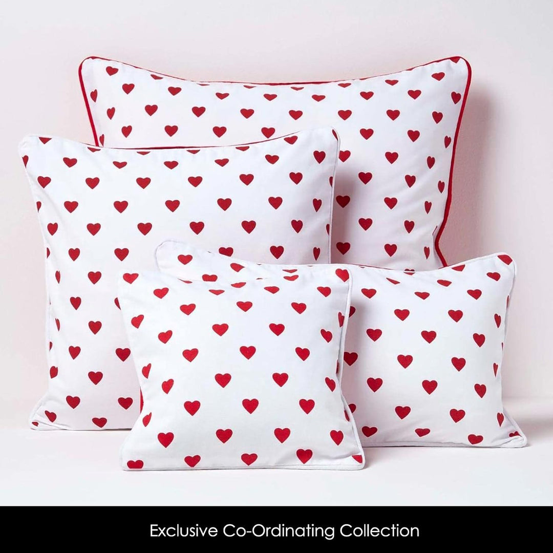 Homescapes Kindervorhang Mädchen Kinderzimmer Ösenvorhang Dekoschal Hearts 2er Set (Breite x Länge j