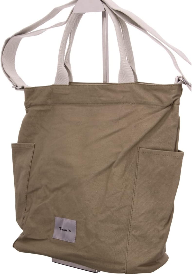 Tamaris Shopper zweifarbige grosse Handtasche Gudrun 31690 Grün, Grün