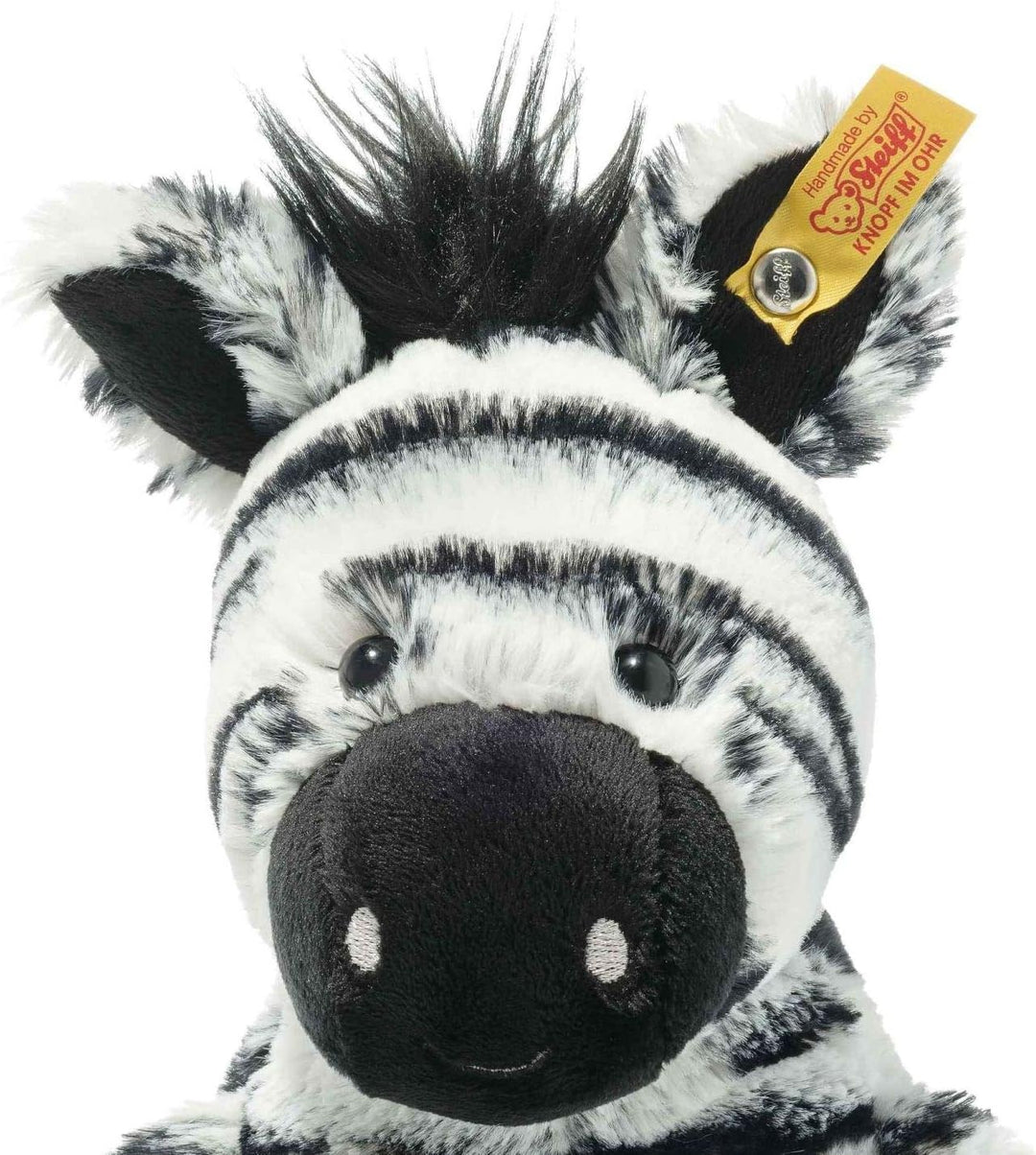 Steiff Ella Elefant grau 30 cm, Soft Cuddly Friends Kuscheltier & Zora Zebra weiss-schwarz 30 cm, So