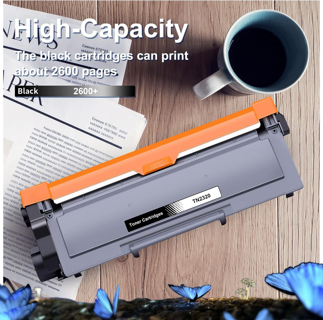 LOSMANN 4x Toner Kompatibel für Brother TN-2320 TN2320 für Brother DCP-L2560DN L2560DW L2700DW MFC-L