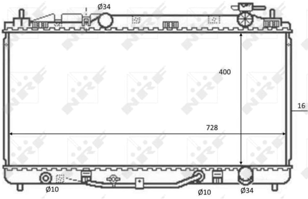NRF 59079 Kühlmittel des Motor