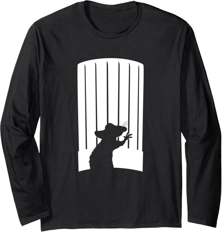 Disney and Pixar's Ratatouille Chef Hat Remy Silhouette Langarmshirt